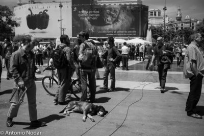 15 M 2011, Plaza Catalunya. Barcelona. Ambient