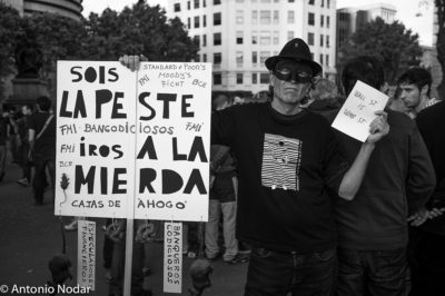 15 M 2011, Plaza Catalunya. Barcelona. Ambient