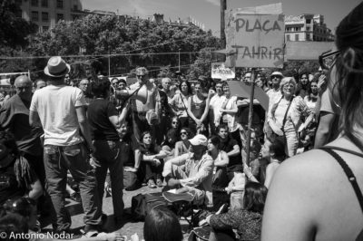 15 M 2011, Plaza Catalunya. Barcelona. Ambient