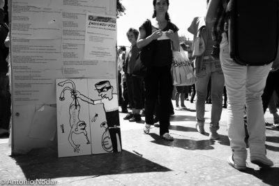 15 M 2011, Plaza Catalunya. Barcelona. Ambient