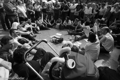 15 M 2011, Plaza Catalunya. Barcelona. Ambient