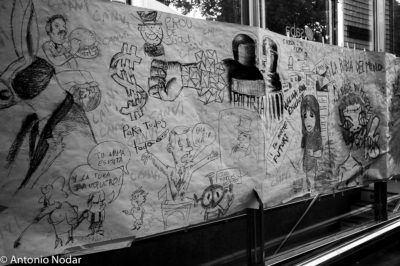 15 M 2011, Plaza Catalunya. Barcelona. Ambient