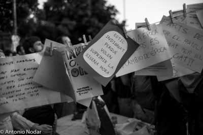 15 M 2011, Plaza Catalunya. Barcelona. Ambient