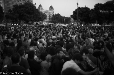 15 M 2011, Plaza Catalunya. Barcelona. Ambient