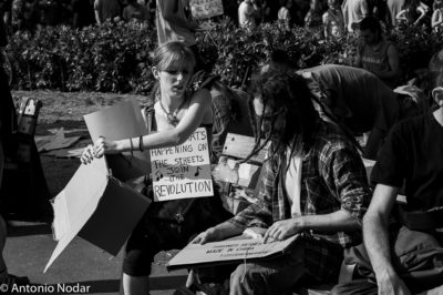15 M 2011, Plaza Catalunya. Barcelona. Ambient