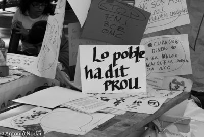 15 M 2011, Plaza Catalunya. Barcelona. Ambient