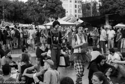 15 M 2011, Plaza Catalunya. Barcelona. Ambient