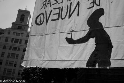 15 M 2011, Plaza Catalunya. Barcelona. Ambient