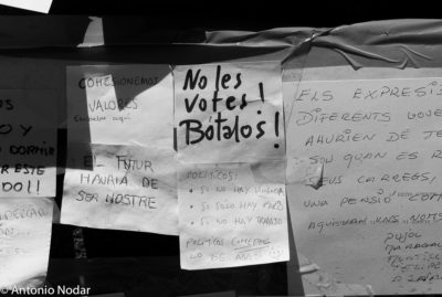 15 M 2011, Plaza Catalunya. Barcelona. Ambient