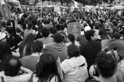 15 M 2011, Plaza Catalunya. Barcelona. Ambient