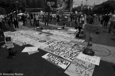15 M 2011, Plaza Catalunya. Barcelona. Ambient