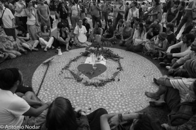 15 M 2011, Plaza Catalunya. Barcelona. Ambient